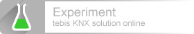 Experiment tebis KNX online